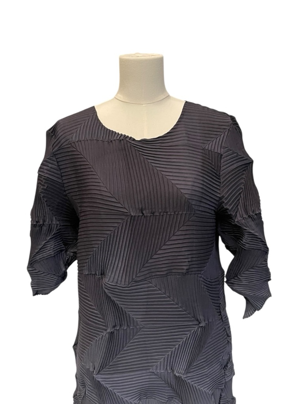 Alquema Annie Pleated Textured Shift Dress View 2